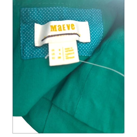 Anthropologie Maeve Square Neck Button Down Midi Dress NWOT FLAW* - Picture 2 of 10